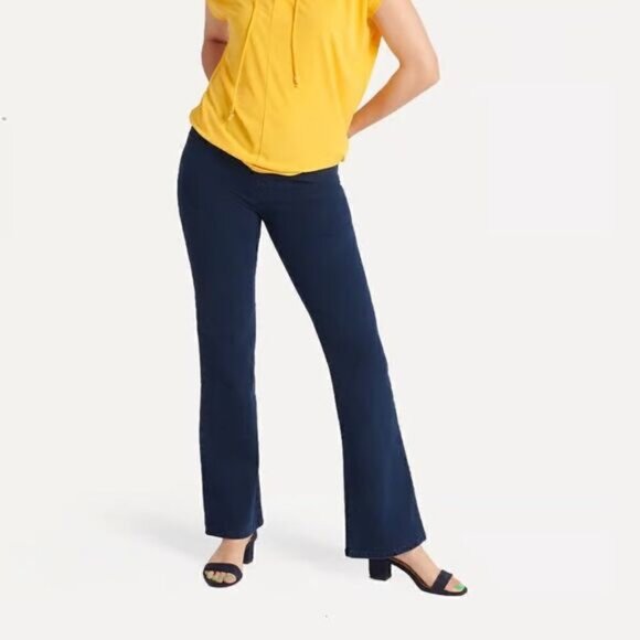 NWOT Beta brand Dark Indigo Yoga Bootcut Jeans Sz 2XL Petite - Picture 1 of 7